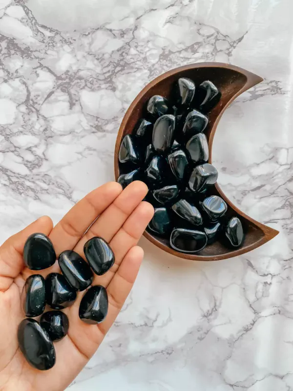 Sort Obsidian / Peach and Pixie