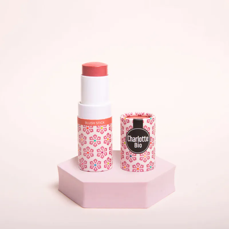 Økologisk Blush på stift, Rosewood 5g / Charlotte Bio 