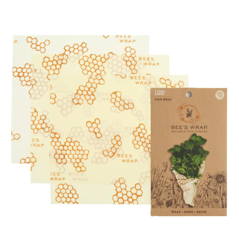 3pk bivoksark str.Large - Honeycomb / Bee´s Wrap