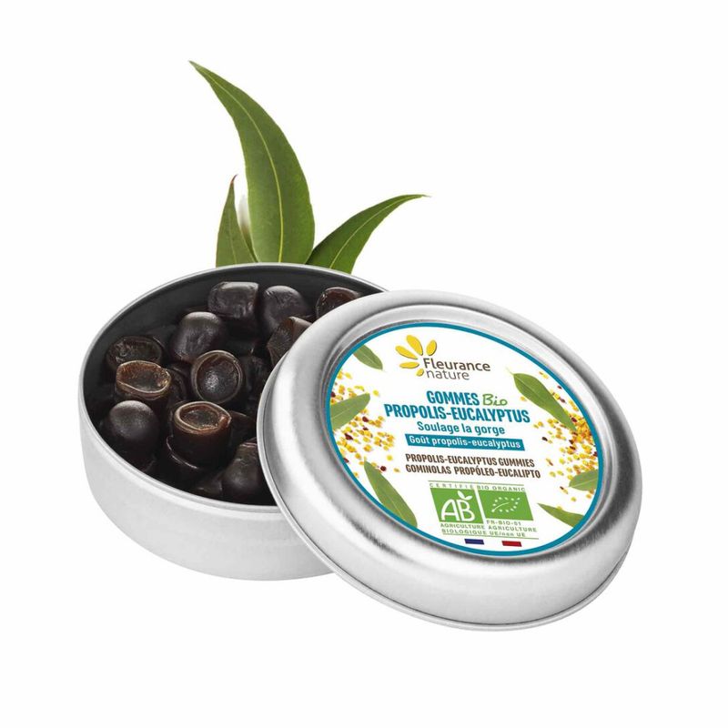 Propolis- og Eukalyptuspastiller 35g, økologisk, Fleurance nature