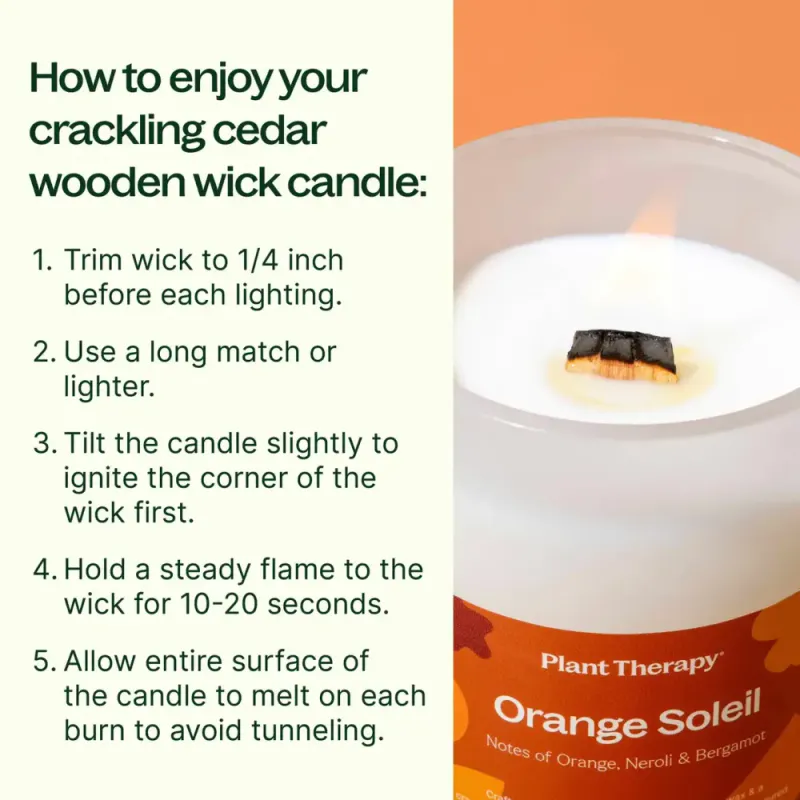 Orange Soleil - naturlig duftlys / Plant Therapy