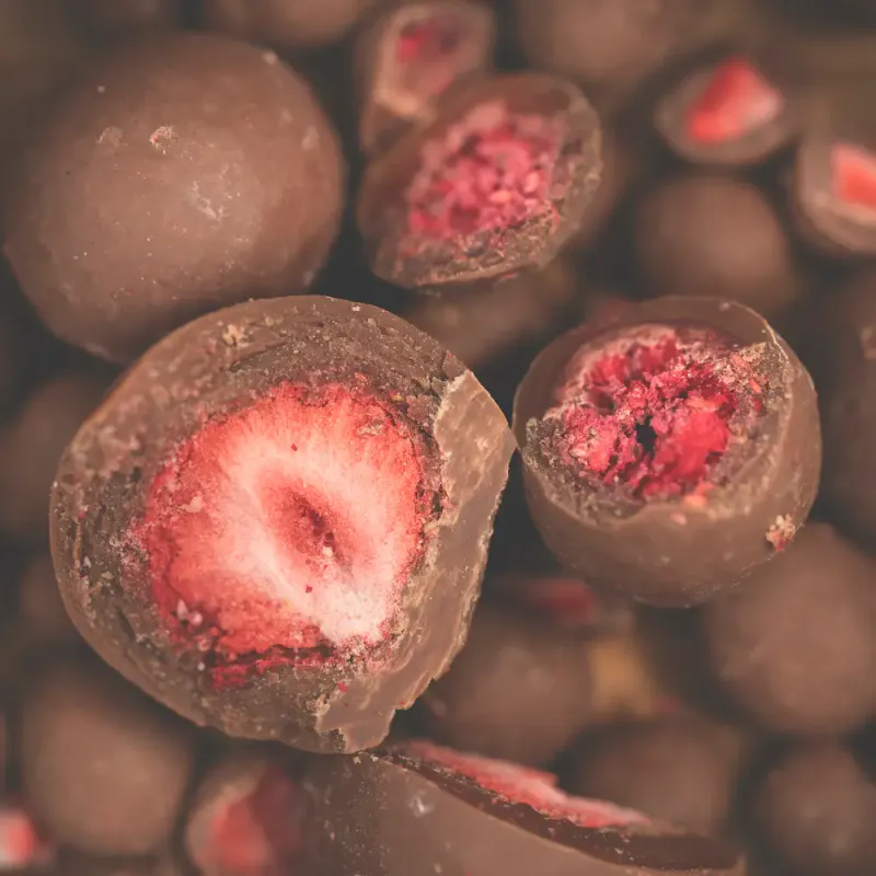 Raw Chocolate Strawberry 50g, økologisk / FOODIN