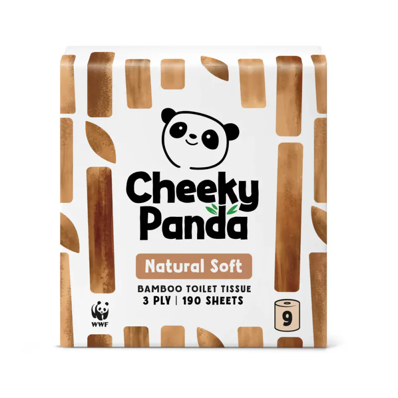 9 ruller toalettpapir i bambus - NATURAL COLOUR / The Cheeky Panda