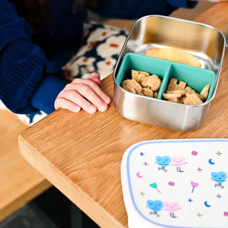 Matboks i stål med flere rom, Veggie Pals / The Cotton Cloud