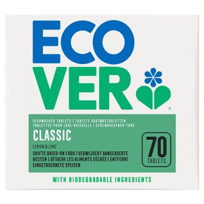 70 Classic Dishwasher Tablets, Lemon & Lime 1.4kg  / ECOVER