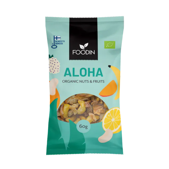 Hovedbilde ALOHA Organic Nuts & Fruits 60g / FOODIN