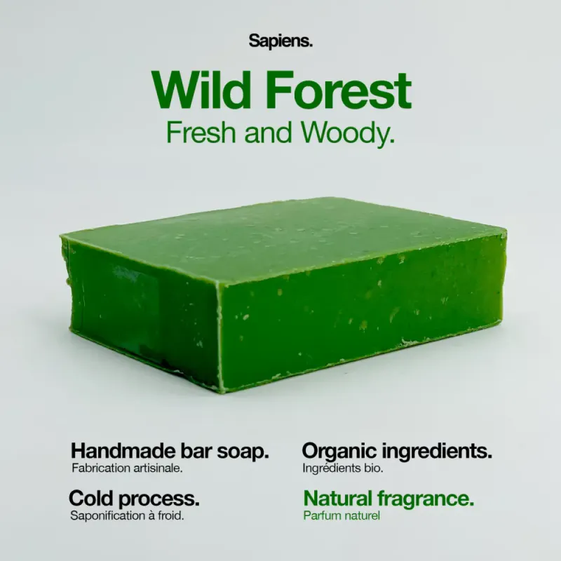 Organic Bar Soap - Wild Forest 100g / Sapiens