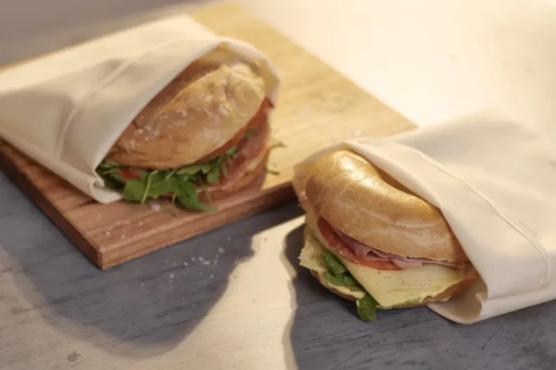 Silicone Fabric Sandwich Bag, Medium / Food Huggers
