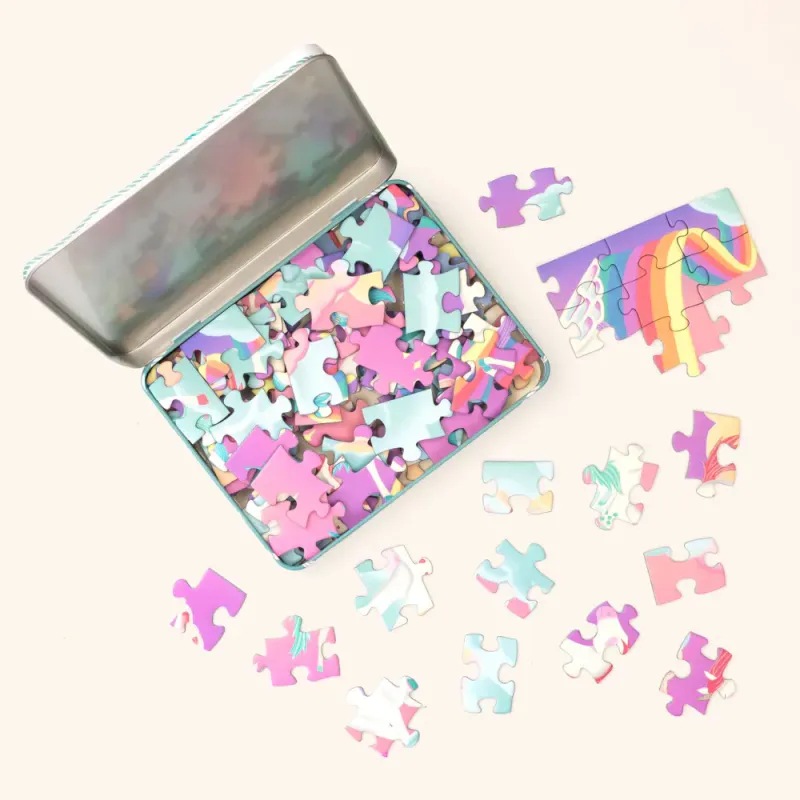Unicorn Dreamland Jigsaw Puzzle | 100 Brikker | Cotton Twist