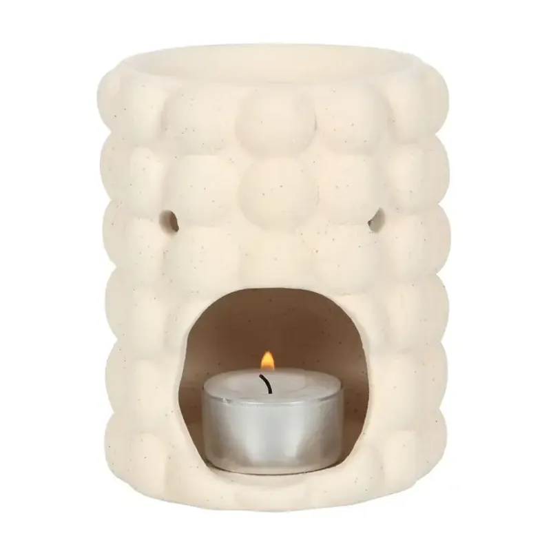 Cream Speckle Bubble Oil Wax Warmer / Something Different