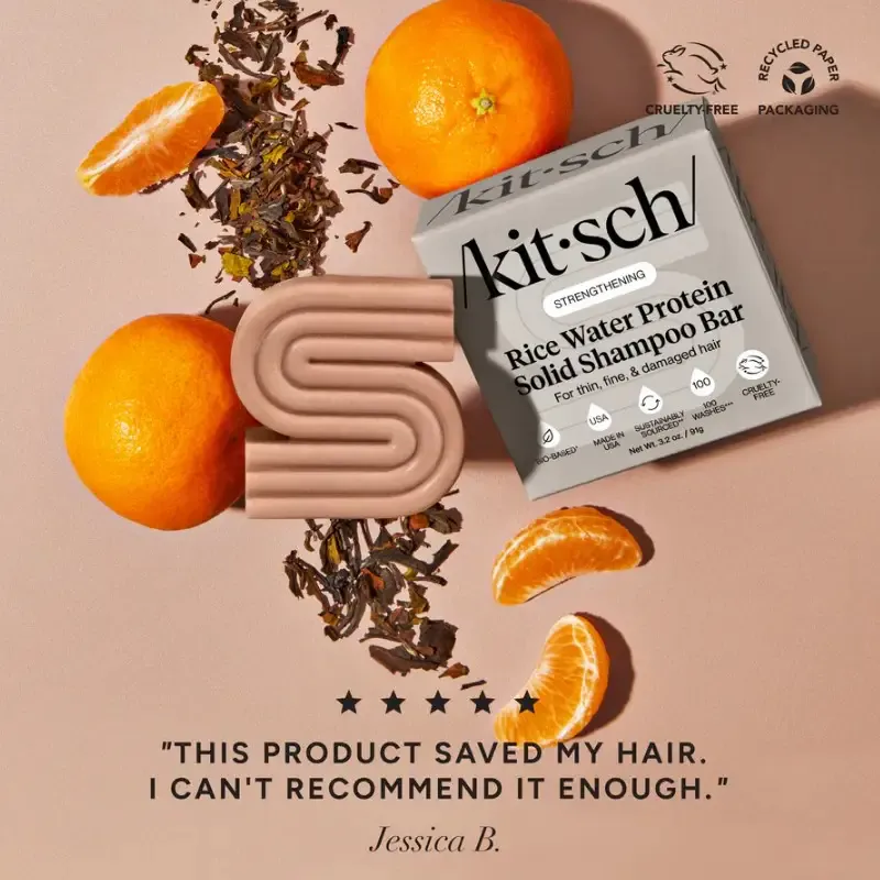 COMBO Rice Water Shampoo & Conditioner Bar For Hair Growth / Kitsch