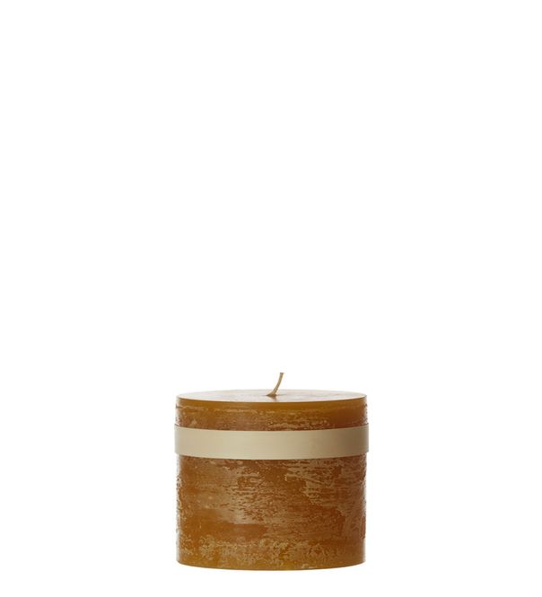 Hovedbilde Timber® Candles Kubbelys Ocra, 8 x 7.5 cm / Vance Kitira