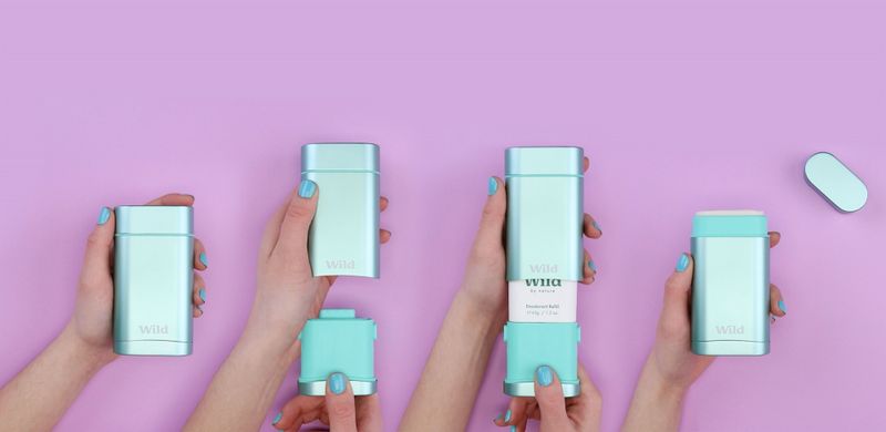 Deodorant med etui, Coconut & Vanilla / Wild