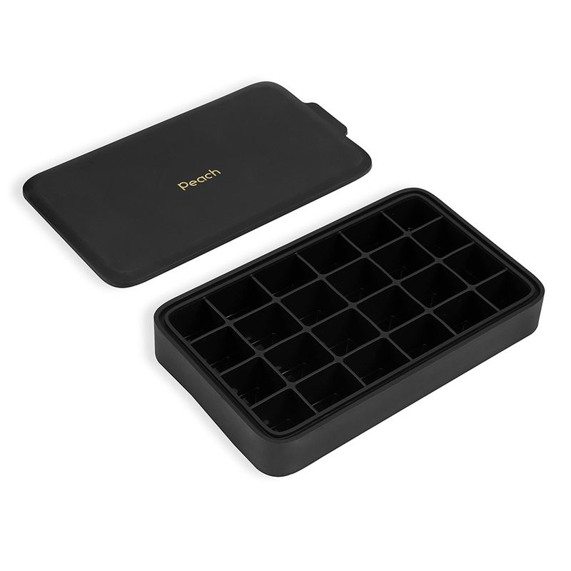 Isbitform i silikon, BLACK LAVA / Peach