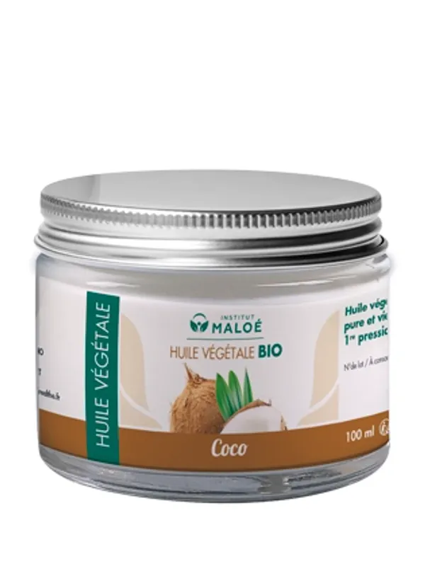 Økologisk kokosnøttolje 100 ml / Institut Maloé 