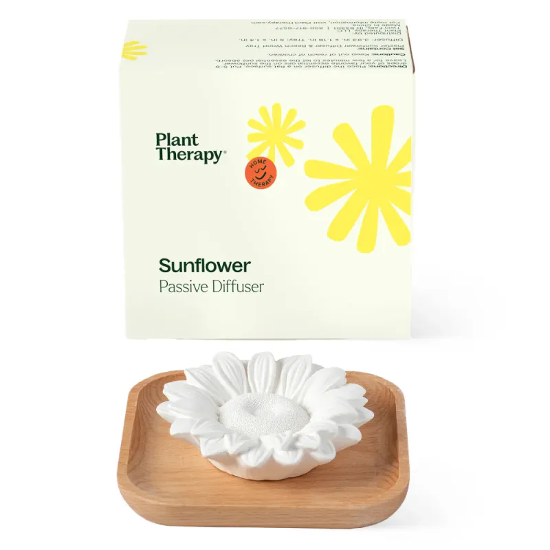 Passiv diffuser med skål i bøketre - Solsikke / Plant Therapy
