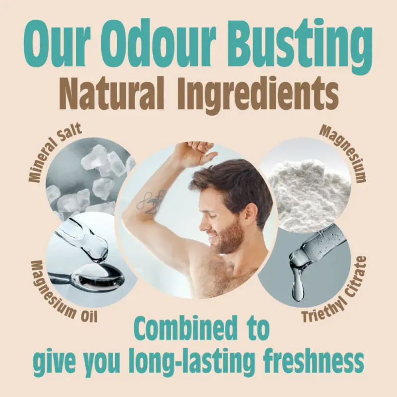 Ginger & Jasmine - Natural Deodorant Spray 100ml / Salt of the Earth 