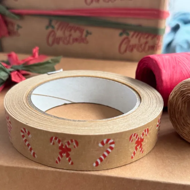 Hovedbilde Papirteip candy cane 24 mm x 50 m, &Keep
