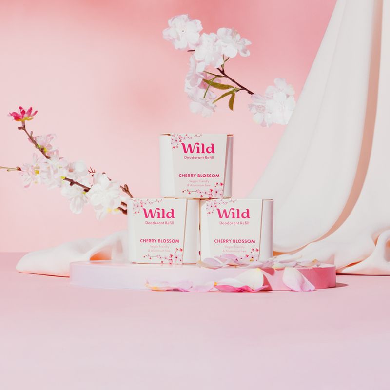 Deodorant med etui, Cherry Blossom / Wild