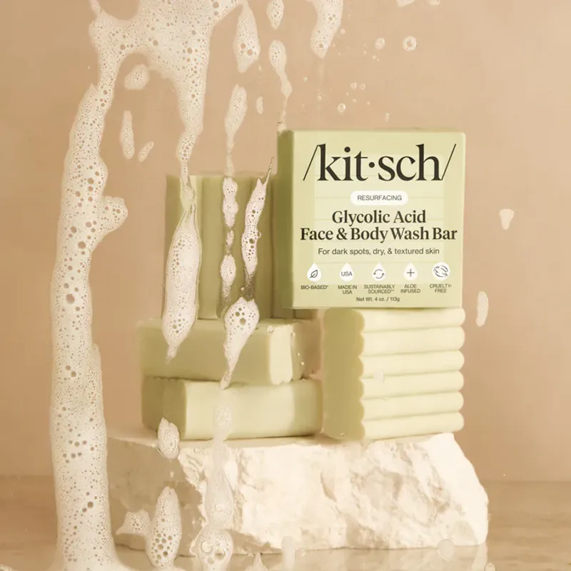 Glycolic Acid Face and Body Wash - Resurfacing 113g / Kitsch