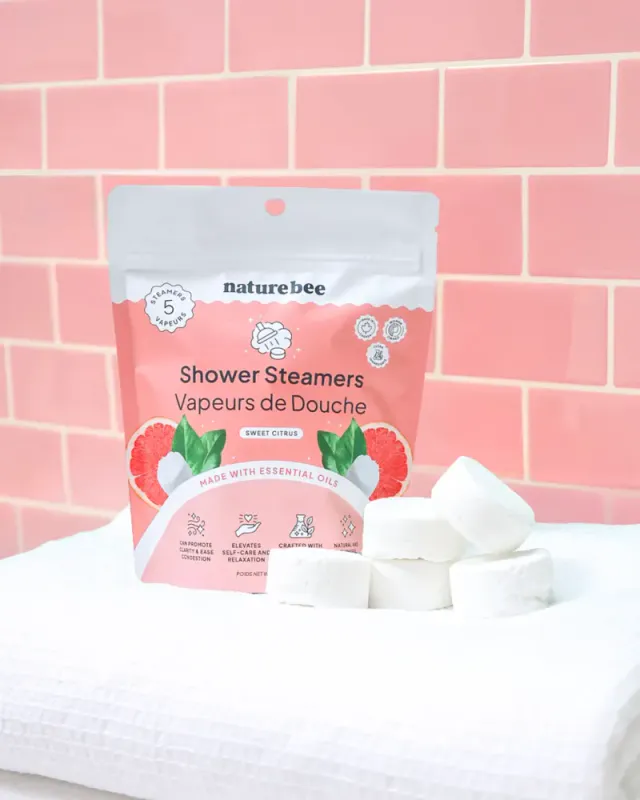 5 stk Shower Steamers - Sweet Citrus / Nature Bee