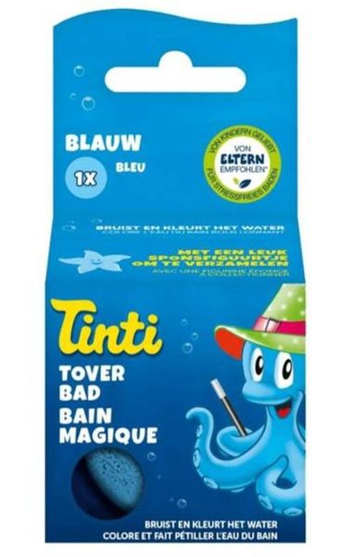 Magisk badebombe, blå 40g / Tinti