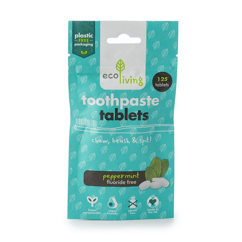 PEPPERMINT - 125stk tannkremtabletter uten fluor / ecoLiving